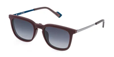 Sting Ust546 With Clip-on Gfpp Men's Glasses Burgundy Size 53 - Free Lenses - Blue Light Block Available In Brown
