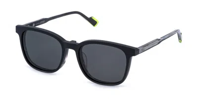 Sting Ust568 With Clip-on 809p Men's Glasses Tortoiseshell Size 53 - Free Lenses - Blue Light Block Availa In Gray