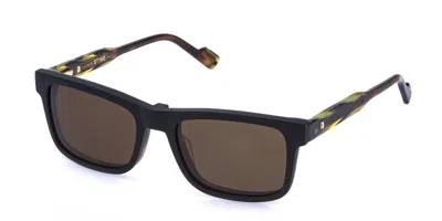 Sting Ust587 With Clip-on 752p Men's Glasses Tortoiseshell Size 54 - Free Lenses - Blue Light Block Availa In Brown