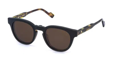 Sting Ust588 With Clip-on 752p Men's Glasses Tortoiseshell Size 49 - Free Lenses - Blue Light Block Availa In Black
