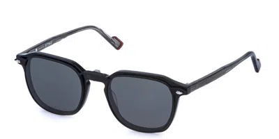 Sting Ust589 With Clip-on 700p Men's Glasses Black Size 50 - Free Lenses - Blue Light Block Available In Shiny Black