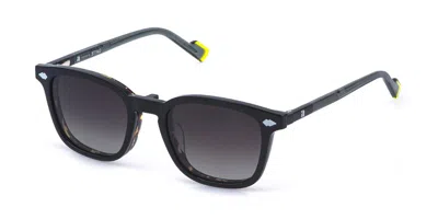 Sting Ust604 With Clip-on 779p Men's Glasses Tortoiseshell Size 50 - Free Lenses - Blue Light Block Availa In Shiny Yellow Tortoise