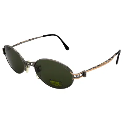 Pre-owned Sting Vintage Sunglasses Art Deco In Black