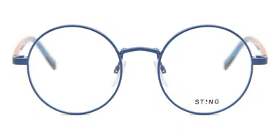Sting Vsj411 01hr Occhiali Da Vista Blu Per Uomo (solo Montatura) In Blue