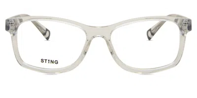 Sting Vsj691 0p79 Men's Glasses Clear Size 49 - Free Lenses - Blue Light Block Available In Transparent