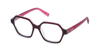 Sting Vsj756 09jr Men's Glasses Clear Size 50 - Free Lenses - Blue Light Block Available In Burgundy