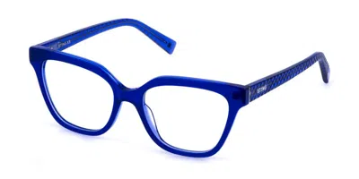 Sting Vsj757 09hn Men's Glasses Blue Size 50 - Free Lenses - Blue Light Block Available