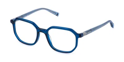 Sting Vsj758 06g5 Men's Glasses Blue Size 48 - Free Lenses - Blue Light Block Available