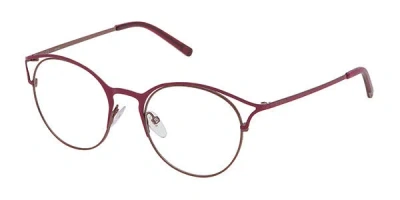 Sting Vst112 0593 Women's Glasses Burgundy Size 49 - Free Lenses - Blue Light Block Available