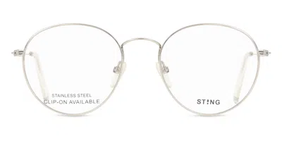 Sting Vst127 Men's Glasses, Silver, Size 50