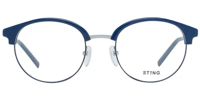 Sting Vst181 Men's Glasses, Blue, Size 49