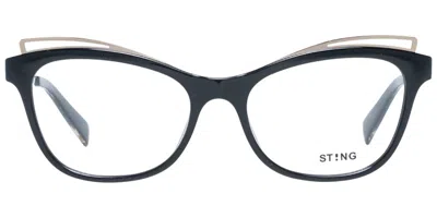 Sting Vst232w Z42y Occhiali Da Vista Neri Per Donna (solo Montatura) In Black