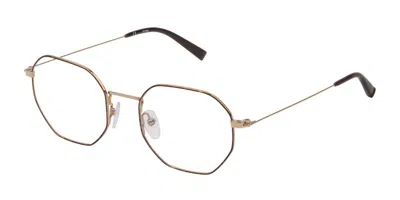 Sting Vst293 0320 Men's Glasses Gold Size 50 - Free Lenses - Blue Light Block Available