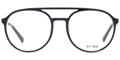 Sting Vst298 0700 Occhiali Da Vista Neri Per Uomo (solo Montatura) In Black