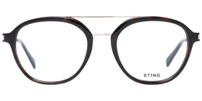 Sting Vst309 01ay Occhiali Da Vista Tartarugatishell Per Uomo (solo Montatura) In Brown