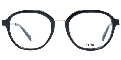 Sting Vst309 0700 Occhiali Da Vista Neri Per Uomo (solo Montatura) In Black