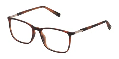 Sting Vst336 0878 Men's Glasses Tortoiseshell Size 52 - Free Lenses - Blue Light Block Available In Brown