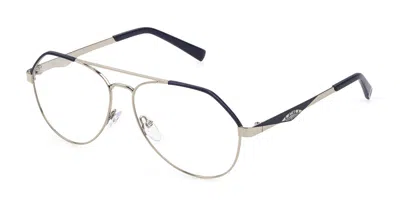 Sting Vst373 0579 Men's Glasses Blue Size 56 - Free Lenses - Blue Light Block Available In Silver