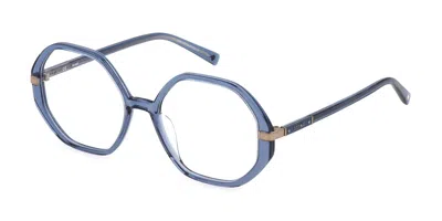 Sting Vst451 0955 Men's Glasses Blue Size 54 - Free Lenses - Blue Light Block Available