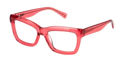 Sting Vst485 09we Women's Glasses Red Size 52 - Free Lenses - Blue Light Block Available