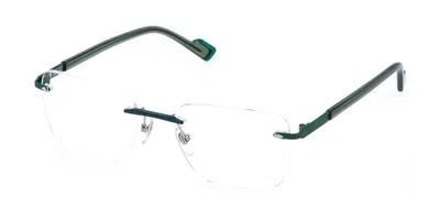 Sting Vst552 0539 Occhiali Da Vista Verdi Per Uomo (solo Montatura) In Green