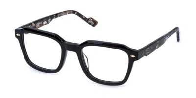 Sting Vst570 0700 Men's Glasses Black Size 51 - Free Lenses - Blue Light Block Available In Shiny Black