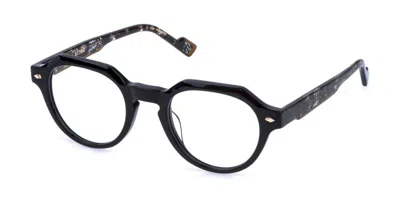 Sting Vst571 0700 Men's Glasses Black Size 49 - Free Lenses - Blue Light Block Available In Shiny Black