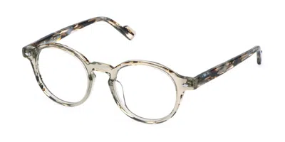 Sting Vst572v 07hm Men's Glasses Brown Size 48 - Free Lenses - Blue Light Block Available In Transparent Beige Brown On Dark Tortoise