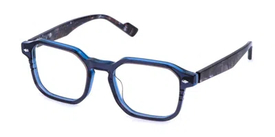 Sting Vst576 0gfv Occhiali Da Vista Purple Per Uomo (solo Montatura) In Blue