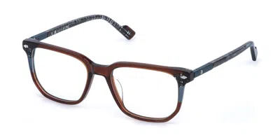 Sting Vst612v 01bz Men's Glasses Brown Size 53 - Free Lenses - Blue Light Block Available