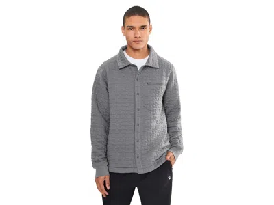 Stio Keeline Snap Shirt Men's Sweatshirt Castlerock: Sm, Cotton/polyester/spandex In Gray