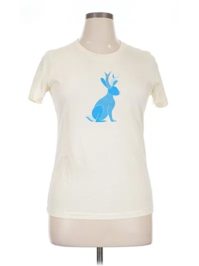 Pre-owned Stio Short Sleeve T-shirt In Ivory