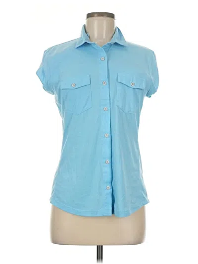 Pre-owned Stio Sleeveless Blouse In Blue