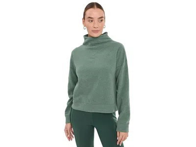 Stio Turpin Fleece Mockneck Women's Clothing Forestline Heather: Lg, Polyester