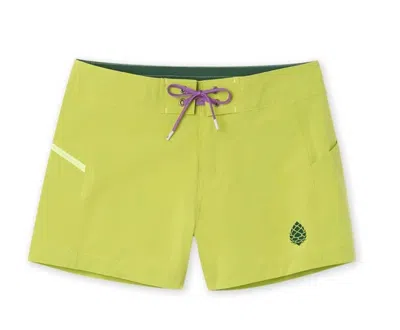 Stio Women's Cfs Board Short In Lime In Green