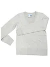 Stitch & Needle Women's Classic Cashmere V Neck Sweater In Wheat In Gold