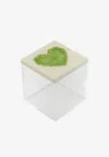 Stitch Heart Leaf Acrylic Box In Transparent