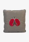 Stitch Lady Bug Cushion In Gray