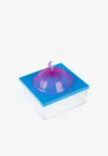Stitch Medium Acrylic Dome Box In Blue