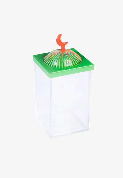 Stitch Mini Acrylic Dome Box In Green