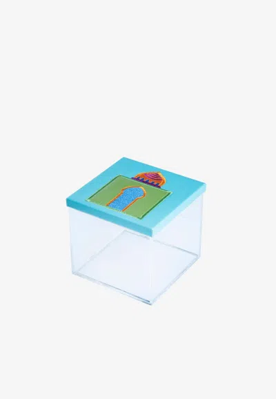 Stitch Mini Enchanted Embroidered Box In Green