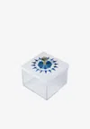 Stitch Mini Square-shaped Arabesque Box In Multicolor