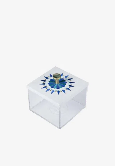 Stitch Mini Square-shaped Arabesque Box In Multicolor