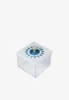 Stitch Mini Square-shaped Arabesque Box In Multicolor