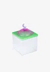Stitch Small Acrylic Dome Box In Green