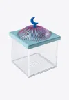 Stitch Small Acrylic Dome Box In Turquoise