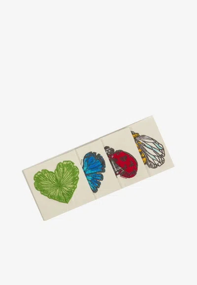 Stitch Spring Love Coasters - Set Of 4 In Multicolor