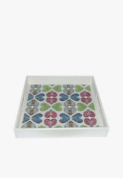 Stitch Spring Themed Prints Tray In White