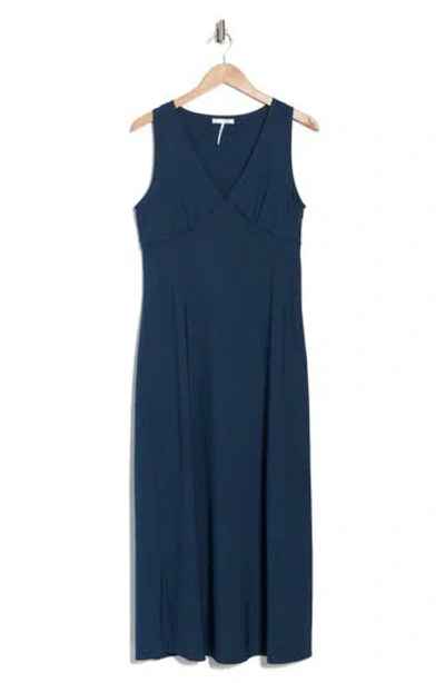 Stitchdrop Audubon V-neck Dress In Navy