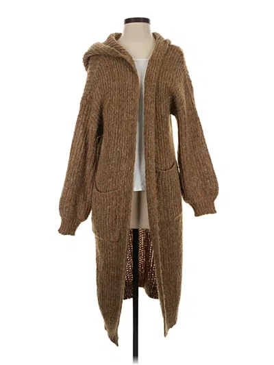 Pre-owned Stitchdrop Cardigan Sweater In Brown